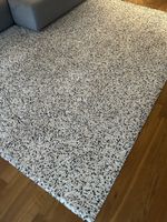Hochflor Teppich gemustert beige/schwarz Grösse 270x200cm