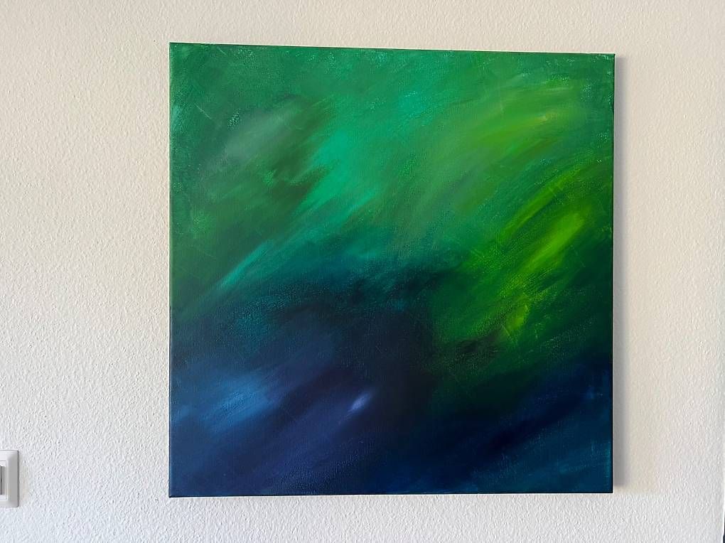Dipinti: 70x70cm Bild "Waldgeheimnisse" – Nuovo e nell'imballaggio originale da Urdorf venduto da manuela4 3