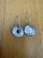 Swarovski Ohrringe mit Kristallen, silberfarben, 4 cm
