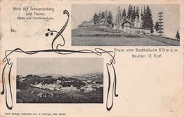 Gruss vom Bachtelkulm, Besitzer G. Graf, gelaufen 1907
