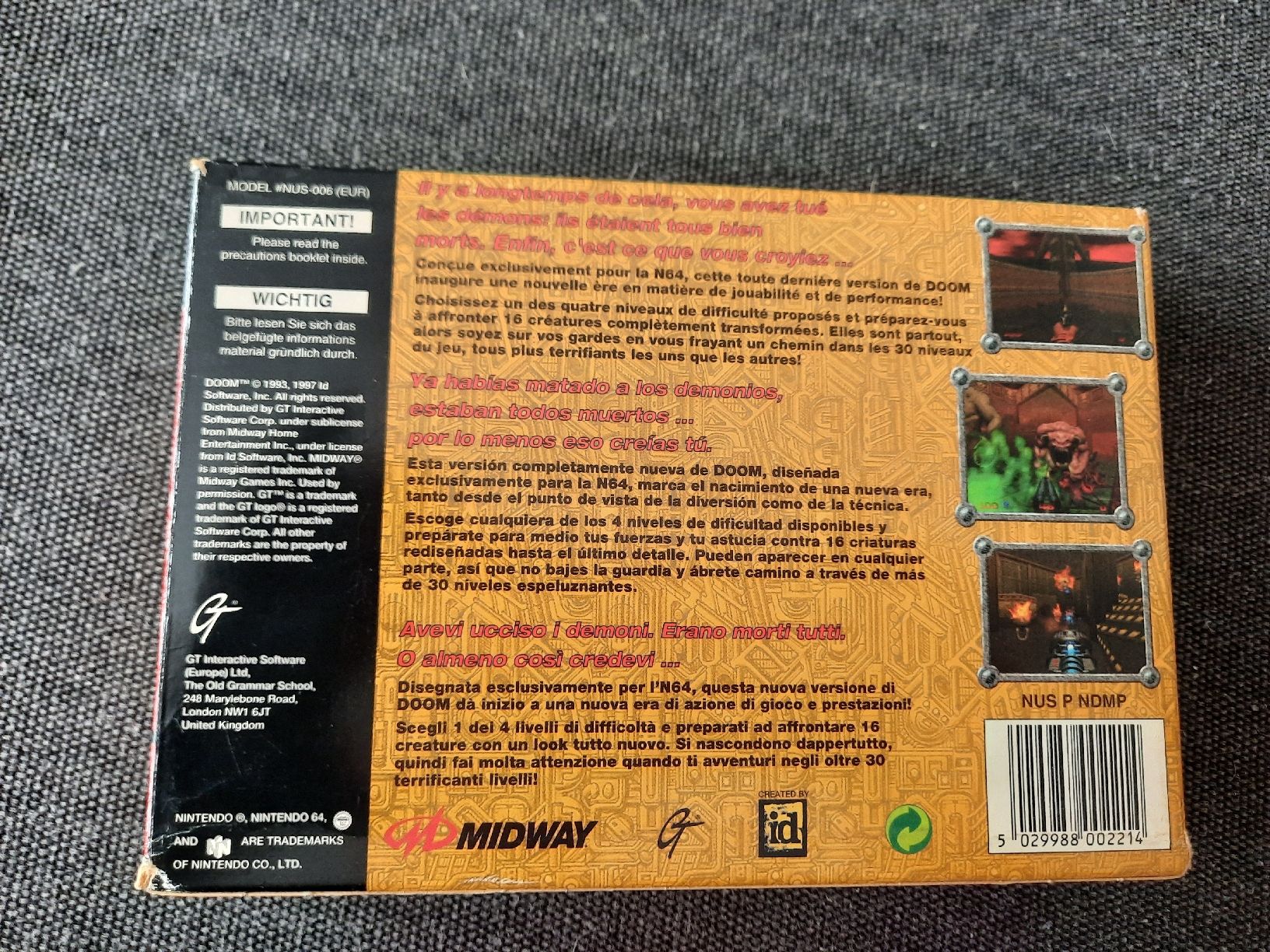 Nintendo Giochi: Doom 64 CIB Nintendo 64 N64 – Usato da Conthey venduto da arn_86vf 5