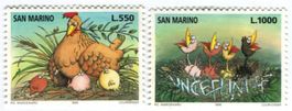 Briefmarken "Vögel". San Marino
