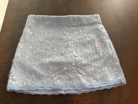 Rock Bershka pailletten hellblau Grösse XS neuwertig