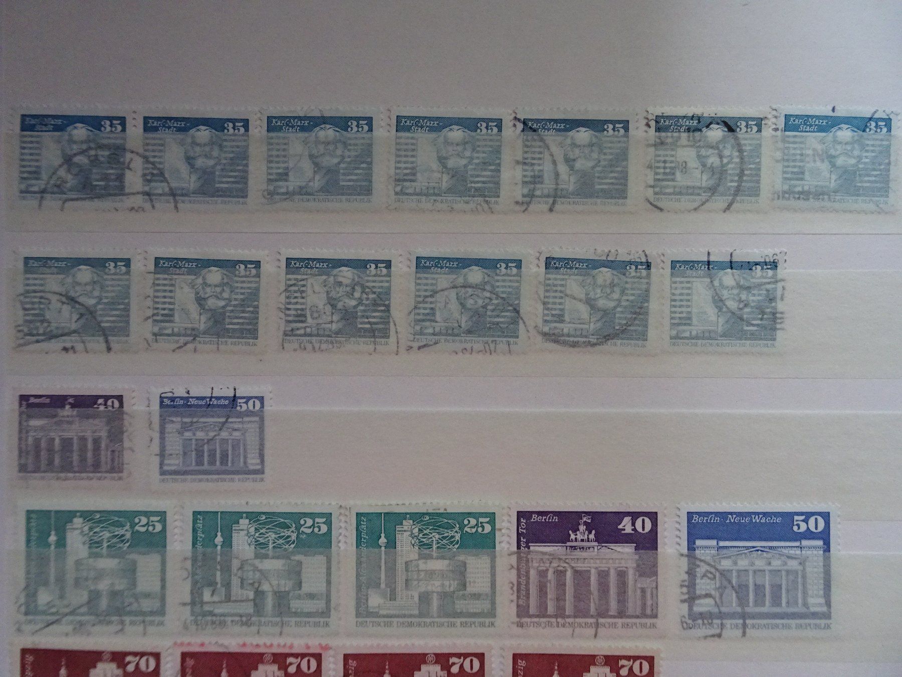 Alle Briefmarken: DDR Dauermarken – Gebraucht aus Aadorf von Chnorli-Furz 5