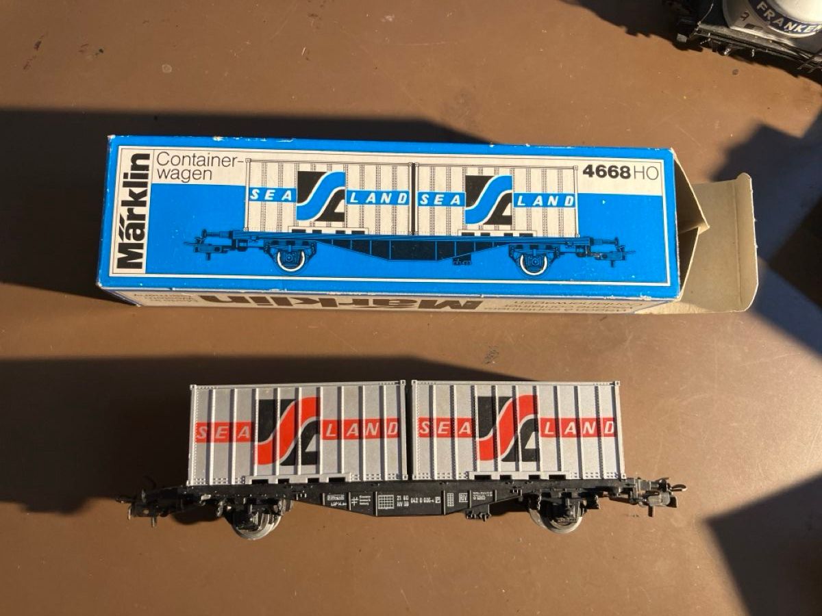 Märklin Modellini di ferrovie: Märklin 4668 Container OVP cst – Usato da Spreitenbach venduto da Strolch 1