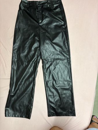 Damen Kunstlederhose,Gr.(Petite)S;Shein