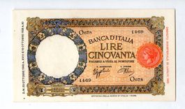Italien 50 lire selten erhaltung UNC