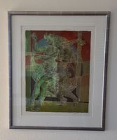 Hans Erni Original Lithographie 56/125 Bild Rahmen Kunst