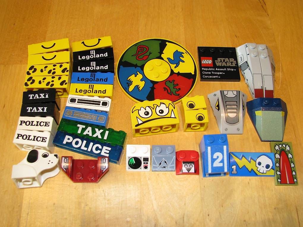 Lego Giocattoli: Lego diverse bedruckte Teile – Usato da Wangen b. Olten venduto da Binggeli4 1