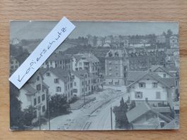 Echtfotokarte Zürich Seebach, Bau der Bahnlinie ZOS Rarität!
