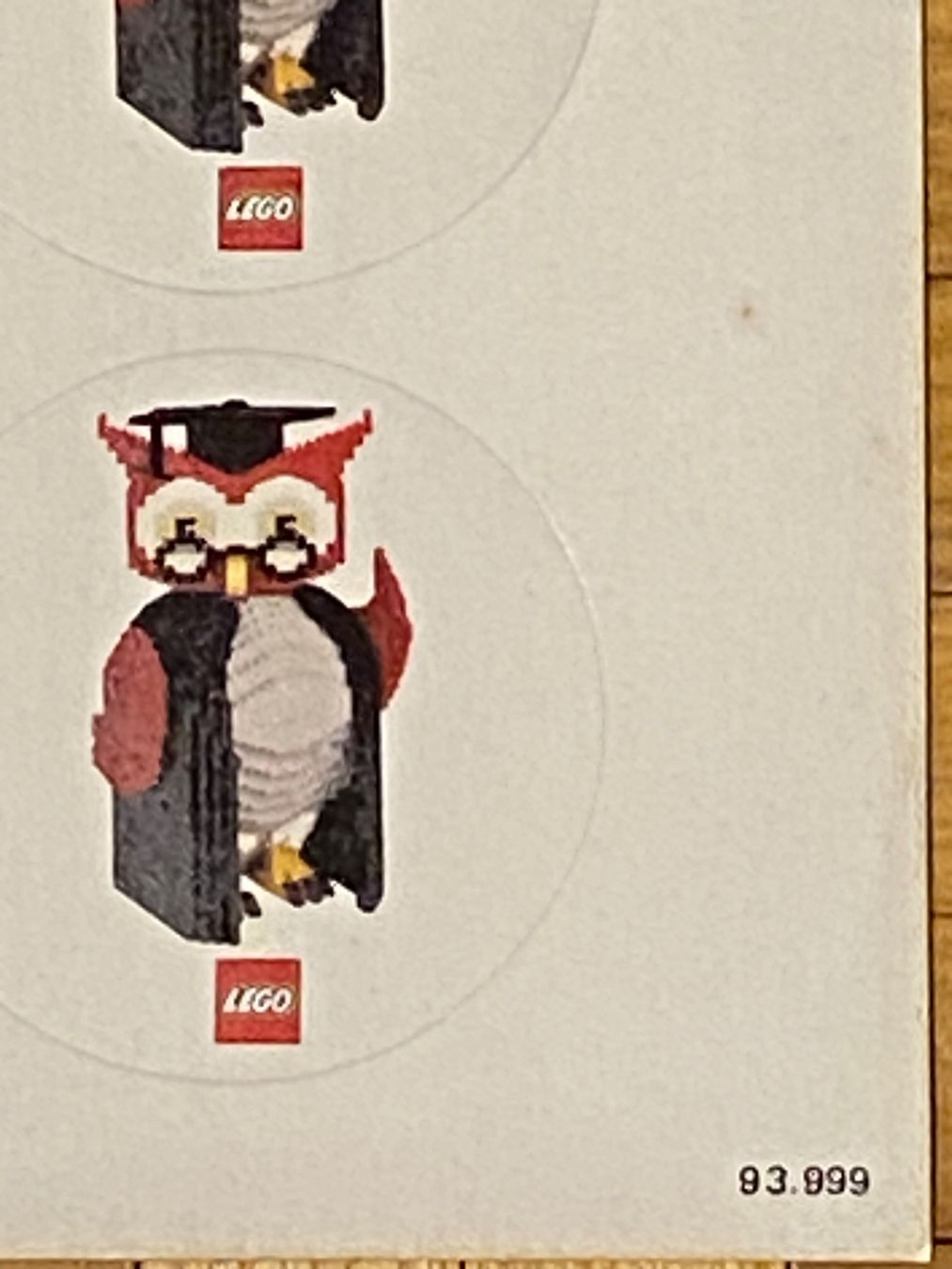 Sticker: Sticker Bogen Lego Dacta Owl – Nuovo (secondo la descrizione) da Eschlikon TG venduto da ArtRecBrick 1