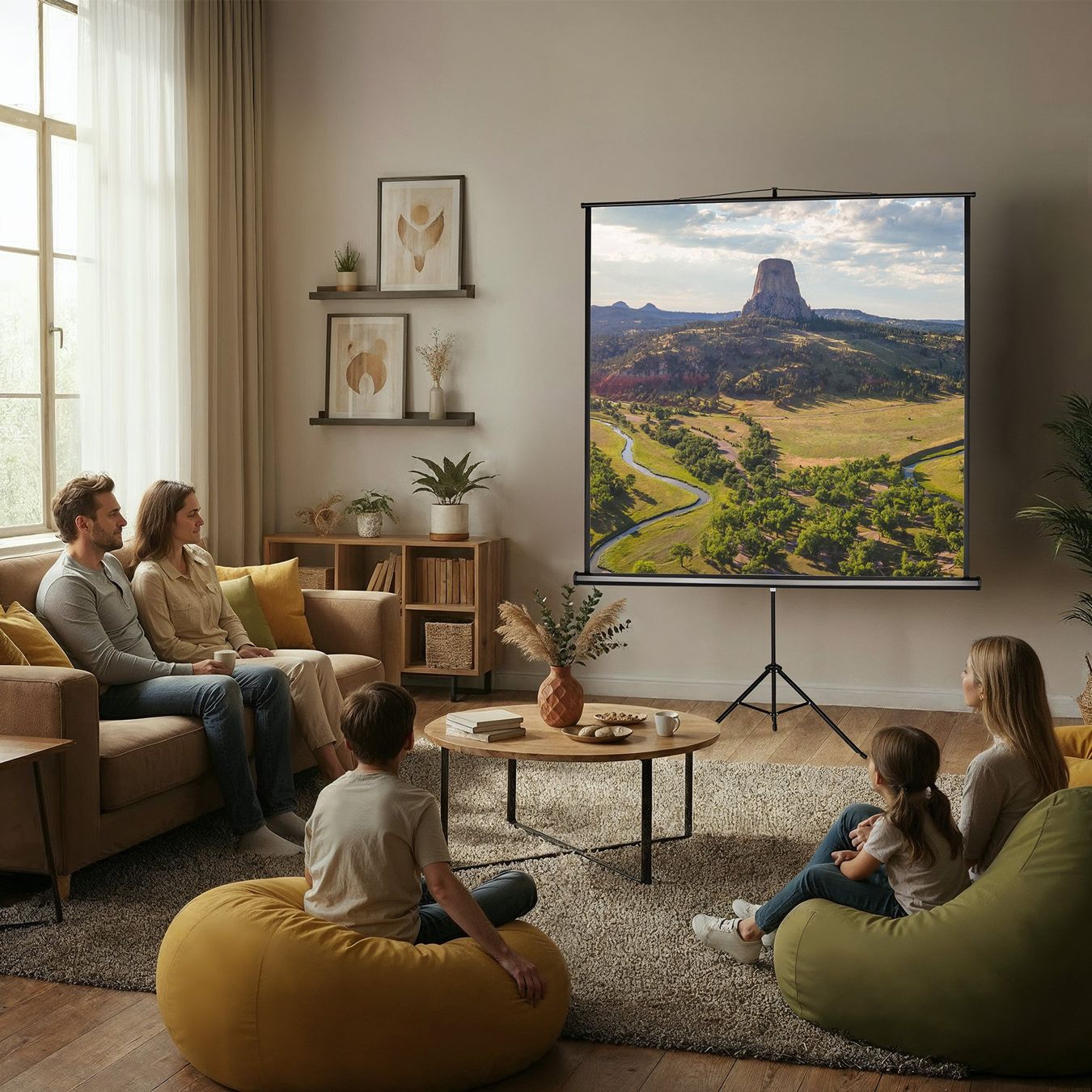 Heimkino: Beamer-Leinwand 152 x 152 cm – Neu (gemäss Beschreibung) aus Murten von Roland.Kemmer.AG 8