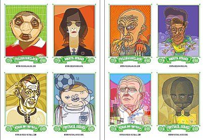 Carte collezionabili: Fussballhelden - Lenticular Postkarten Set  (64 Sticker's) – Nuovo e nell'imballaggio originale da St.Galllen venduto da elkaphone 7