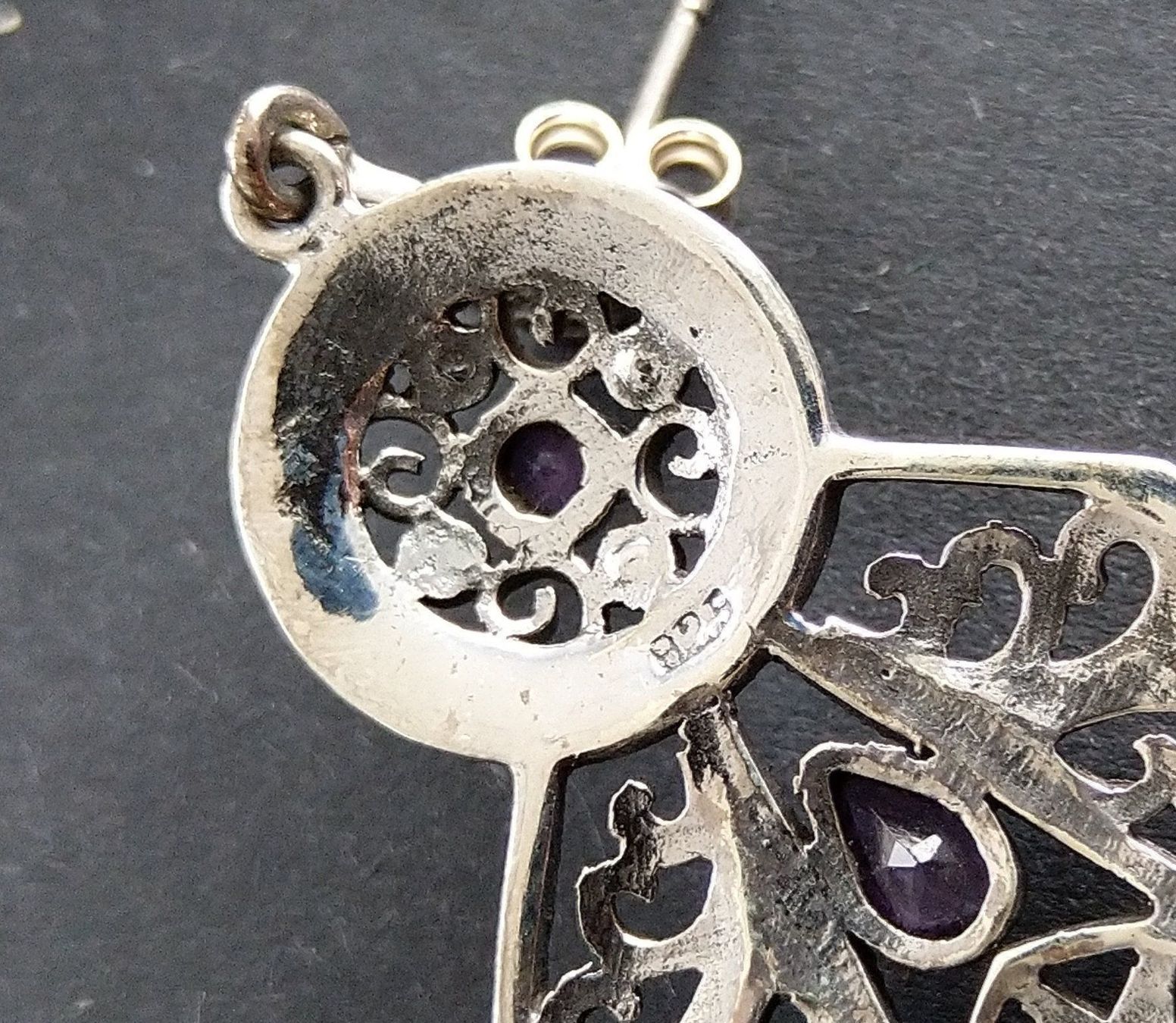 Orecchini pendenti & Orecchini a lobo: XL OHRRINGE MARKASITEN IN 925 SILBER – Usato da Romanshorn venduto da BoutiqueA 4