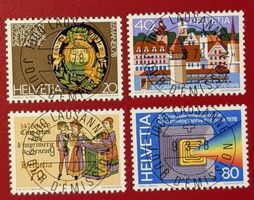 WERBEMARKE SATZ 603 - 606 VOLLSTEMPEL LAUSANNE ET 1978 NEU