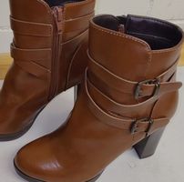 Elegante Stiefel in Cognac-Braun, Grösse 36, wie neu!