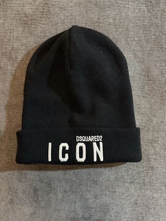 Dsquared2 Icon Wollmuetze Schwarz - Warm durch den Winter!