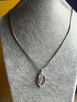 Doppelblatt Anhänger 925er Silber Vintage