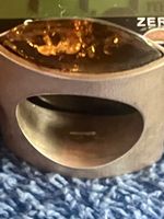 Ring mit Bernstein 17.9 mm Grösse 56
