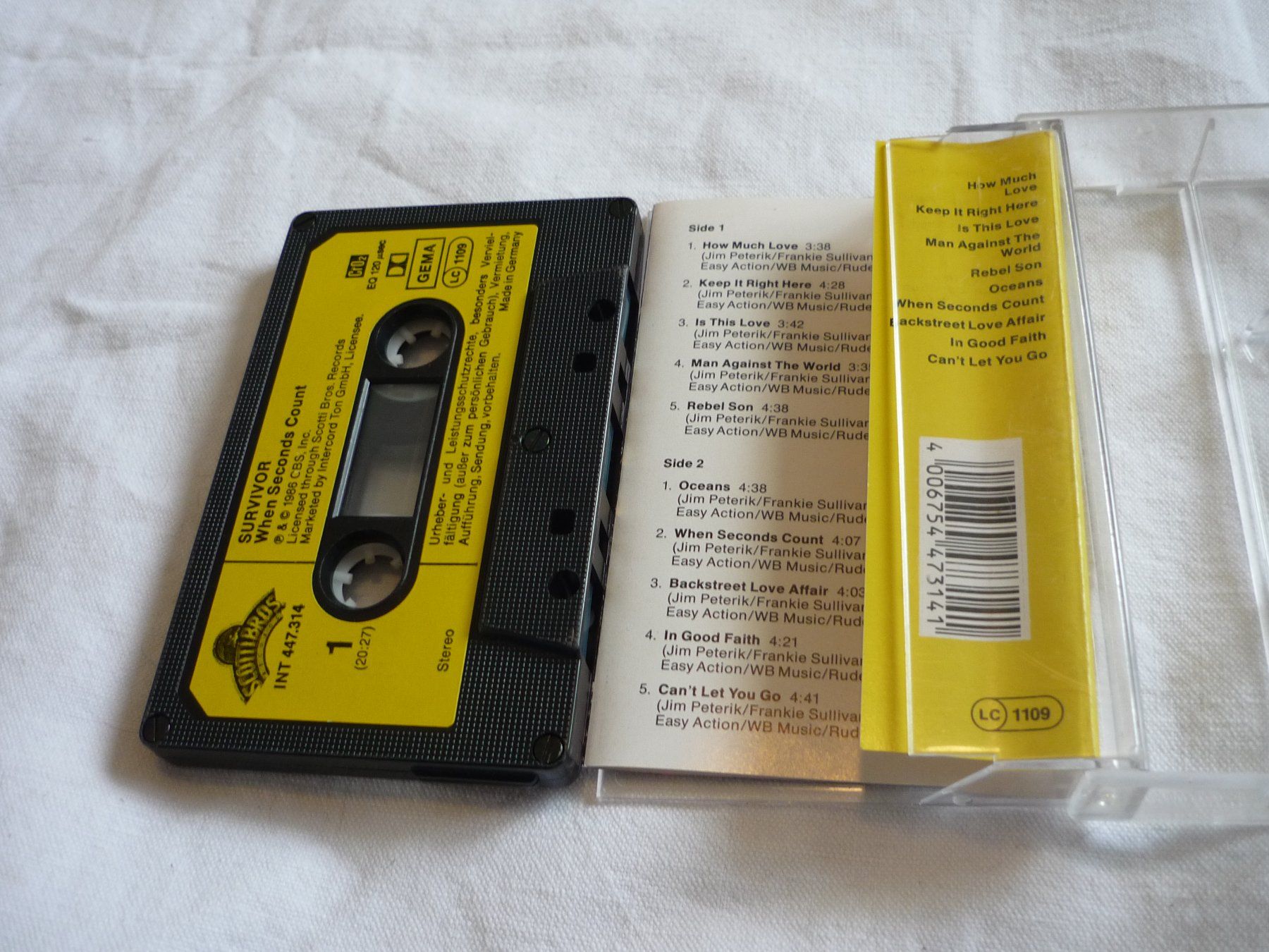 Musicassette: Musikkassette - 80s 70s Pop - Survivor - when seconds count – Usato da Beringen venduto da Flatretriever 2