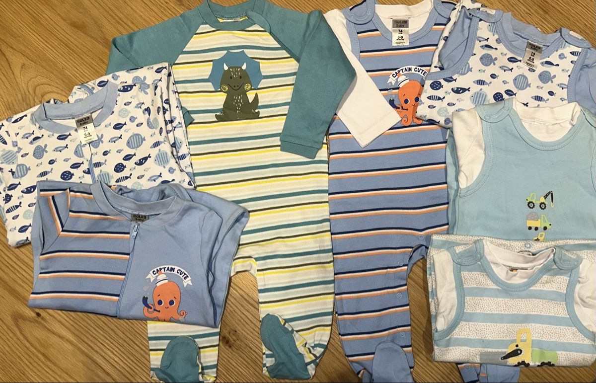 Lotti & Set di vestiti: Babykleider Junge Grösse 74 – Nuovo (secondo la descrizione) da Spiez venduto da Brnas