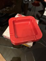 Neolt Aschenbecher Rot rosso rouge Plastik 70er Space Age