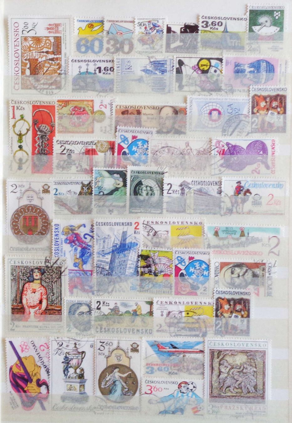 Alle Briefmarken: CSR/CSSR: Des timbres oblitérés, 2 photos – Gebraucht aus Le Locle von timbrettino 1