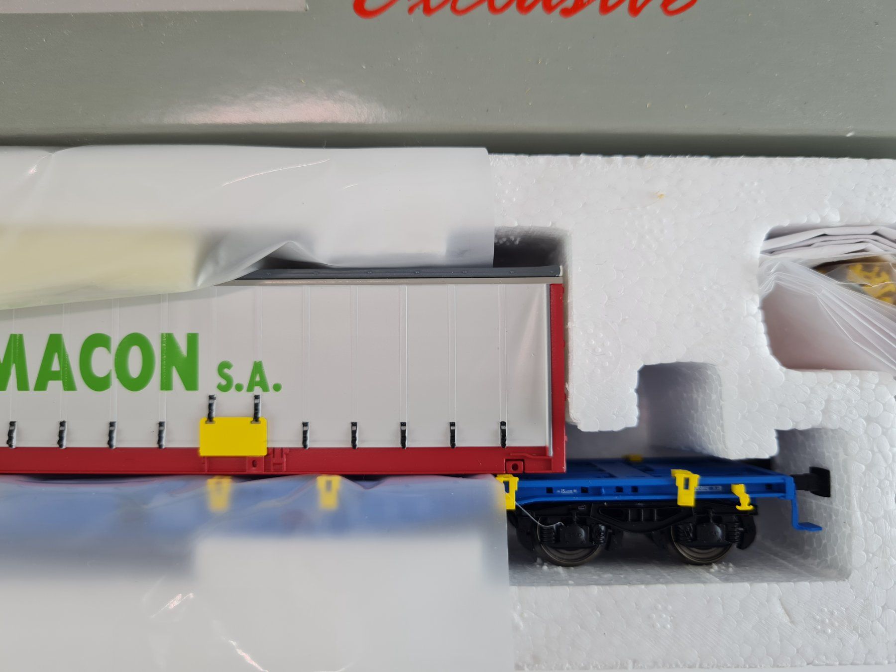 LS Models Modelleisenbahnen: LS Models 36060-2 Containerwagen REMACON H0 1:87 – Neu (gemäss Beschreibung) aus Blumenstein von  4