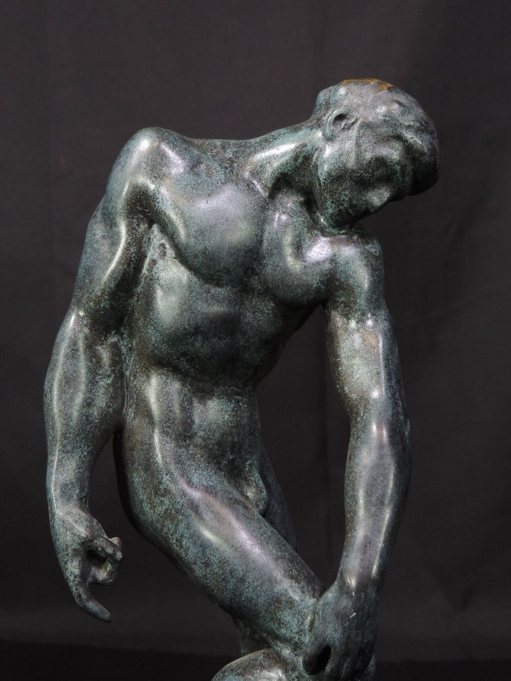 Sculture & Statue: Signierte, grosse Bronze Skulptur, Adam – Usato da Duggingen venduto da roterbambus 5