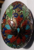 SEHR SELTENES-KONVEXES CLOISONNÉ EI, SPEZIELLE FARBEN-UNIKAT