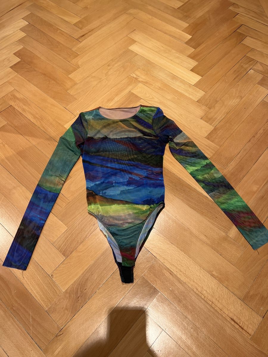 Zara Top: Zara - Bunter Transparenter Body mit Print, Grösse S - – Usato da Zürich venduto da joa_6zjc