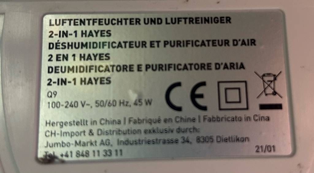 Déshumidificateurs: Luftentfeuchter – D'occasion à Langnau i.E. par buemsu 2