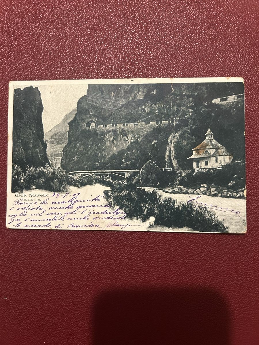 Cartoline postali: Airolo 1901 – Usato da Breganzona venduto da Milesbo