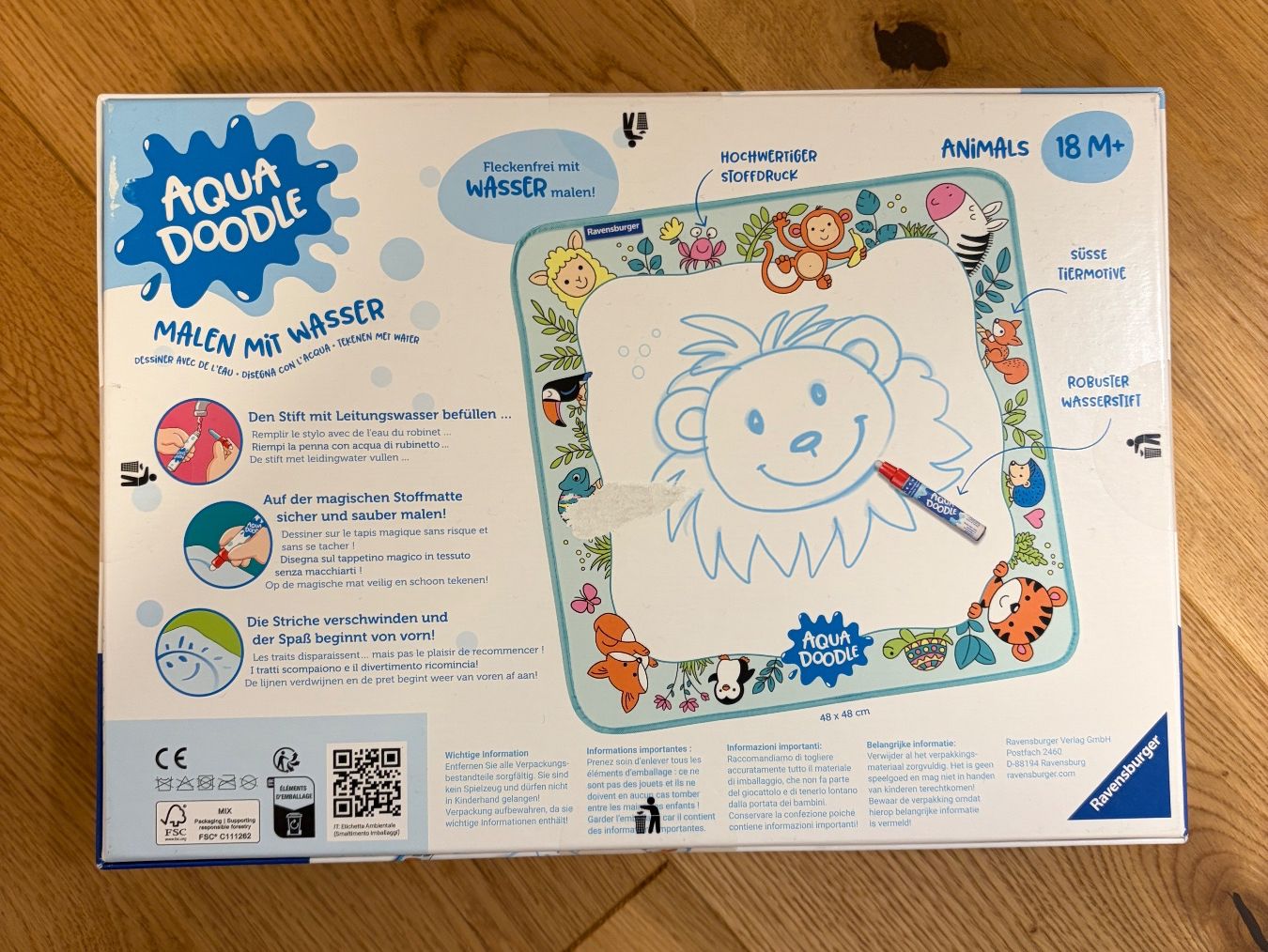 Ravensburger Spielzeuge: NEU: Aqua Doodle - Fleckenfrei mit Wasser malen – Neu und originalverpackt aus Riedt b. Erlen von f.brown 1