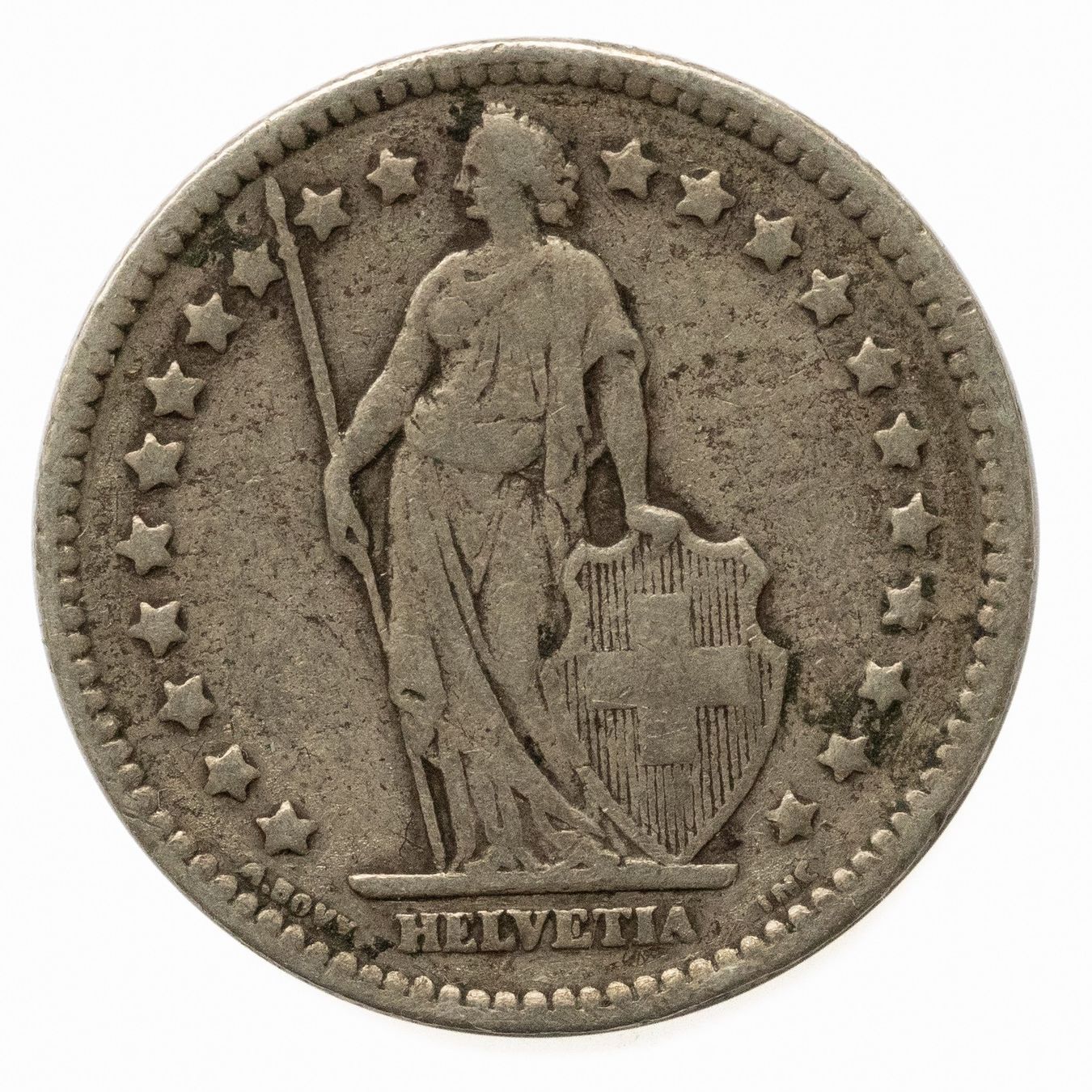 Tutti le monete: 1 Franken Silber 1920 – Usato da Rotkreuz venduto da Swiss-Coins 1
