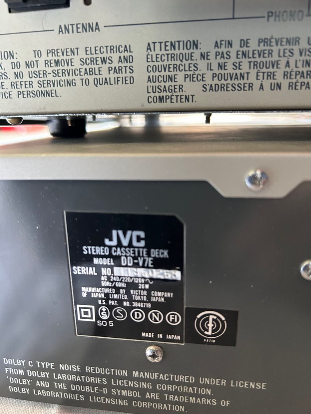JVC Ricevitori: JVC Stereo Receiver & Stereo Cassette Deck – Usato da Titterten venduto da Ameanrio 5
