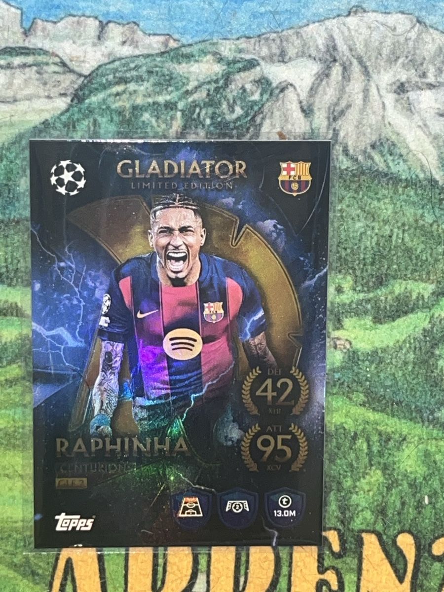 Topps Carte collezionabili: Raphinha Gladiator Limited Edition Topps – Nuovo (secondo la descrizione) da Escholzmatt venduto da SwissToppsTrade