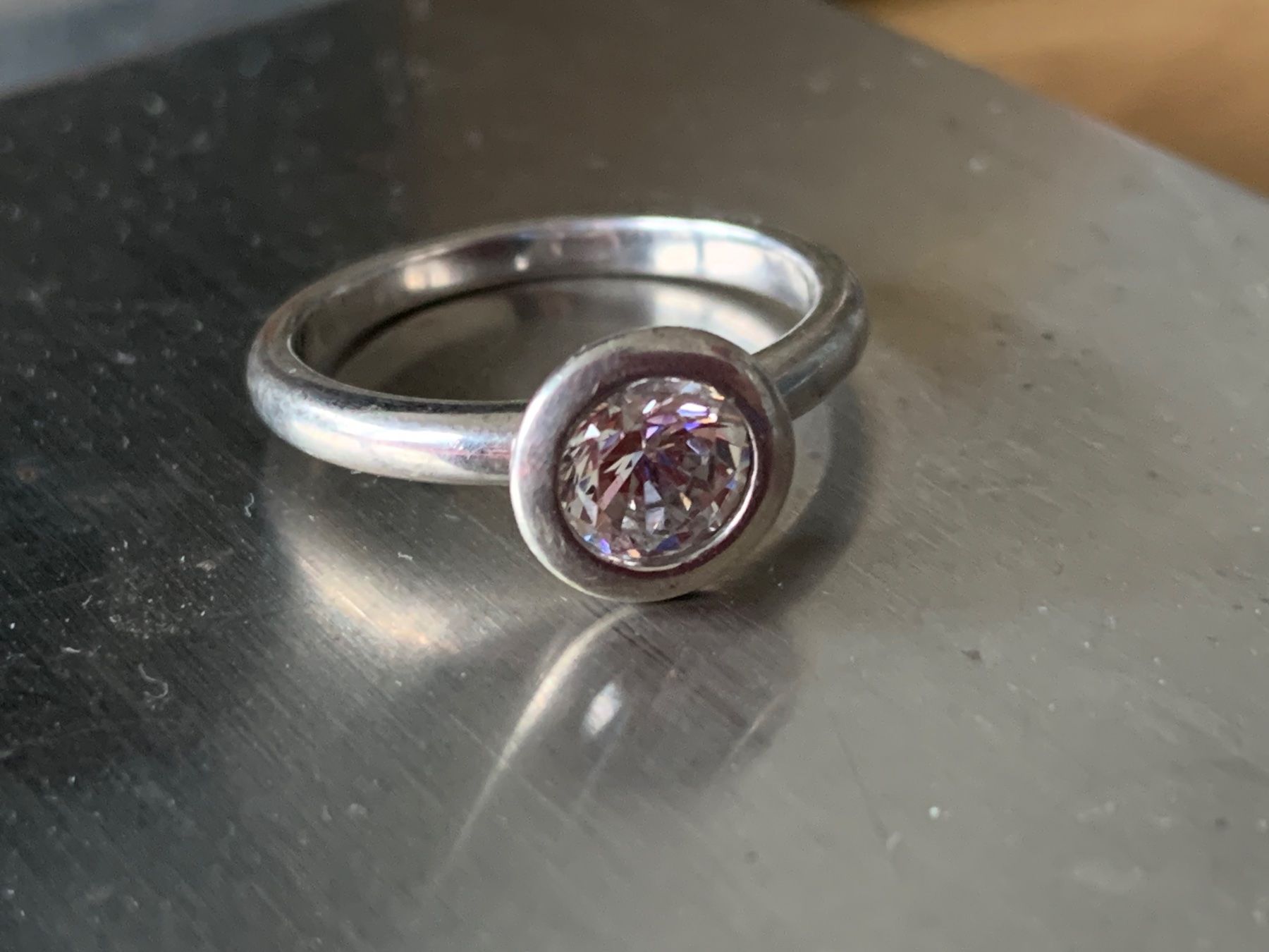 Anelli: Silberring rundes Auge (56) – Usato da Laufen venduto da Bellebellezza 2