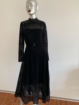 AKRIS: OVP - Elegantes langes Kleid mit Etikette NP 1390, 36