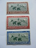 Ägypten 1927 Baumwollkongress, 3 Werte Ungestempelt mit Falz