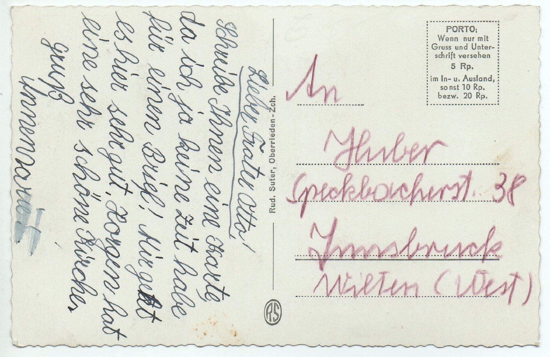 Ansichtskarten: HORGEN Nr. 312 – Gebraucht aus Jona von philajona 1