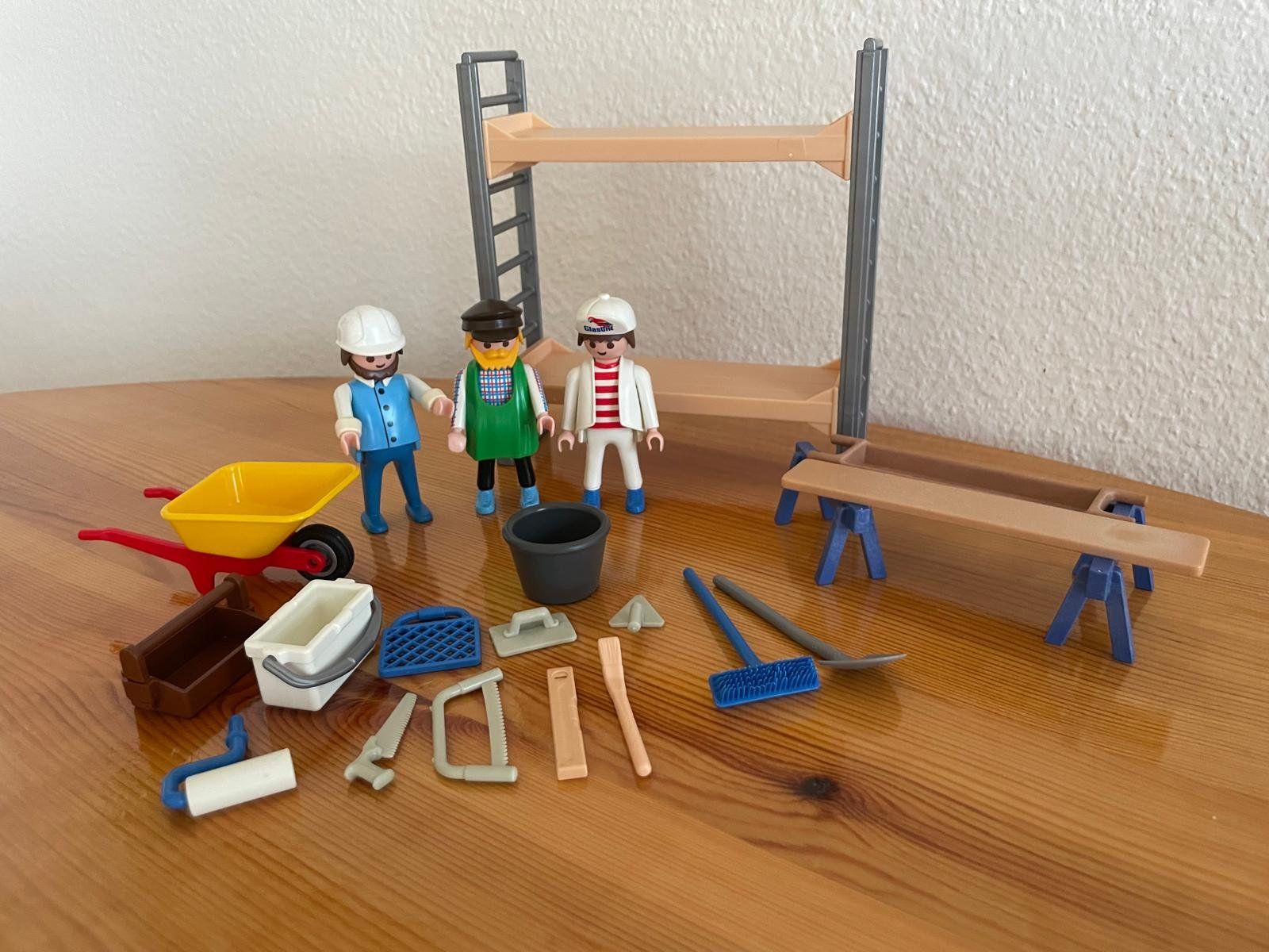Playmobil Giocattoli: Playmobil Baugerüst mit Handwerkern – Usato da Birsfelden venduto da myshop