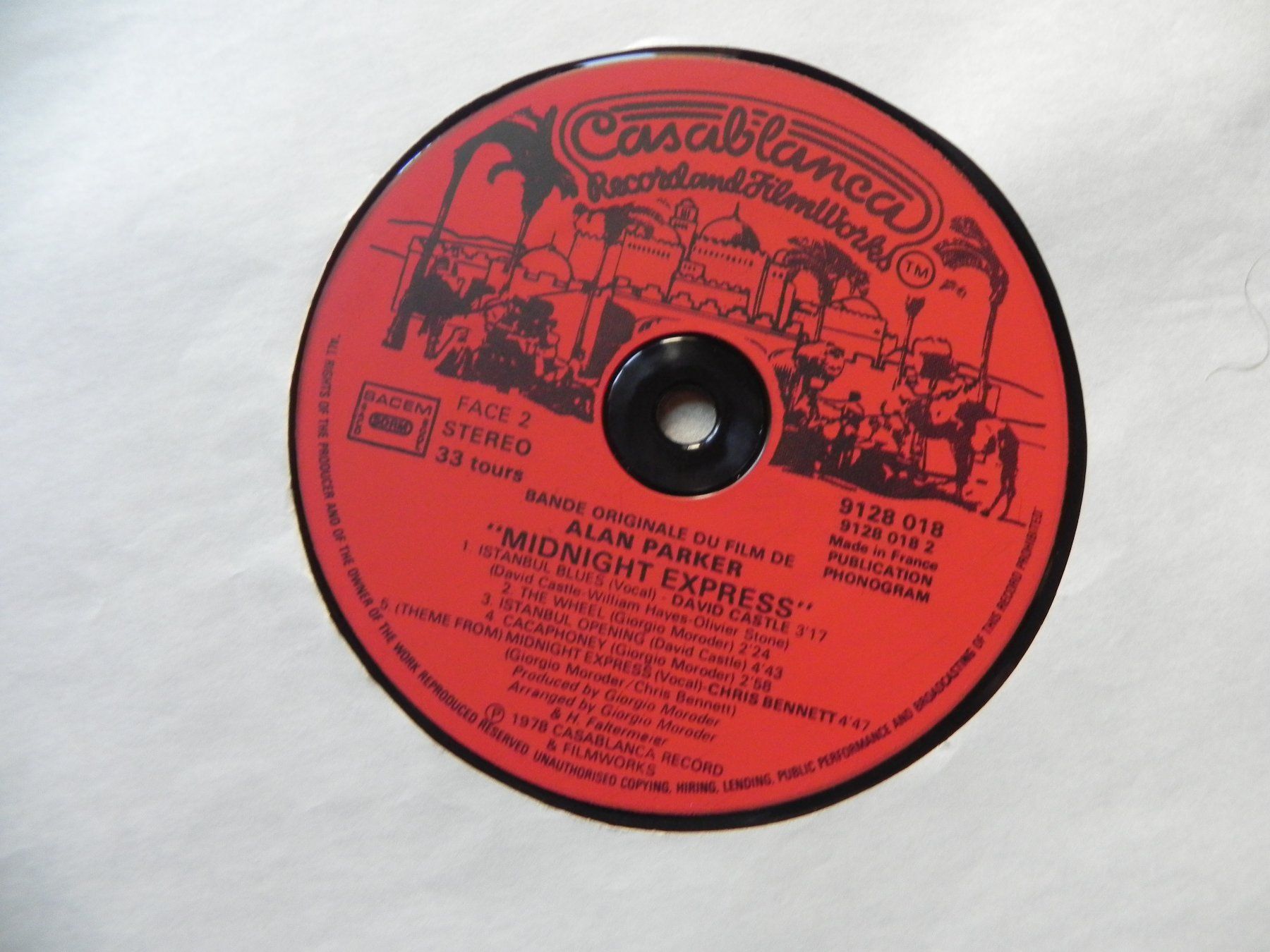 Dischi in vinile: LP Film Soundtrack Midnight Express 1978 Giorgio Moroder – Usato da Siebnen venduto da krimsie 4