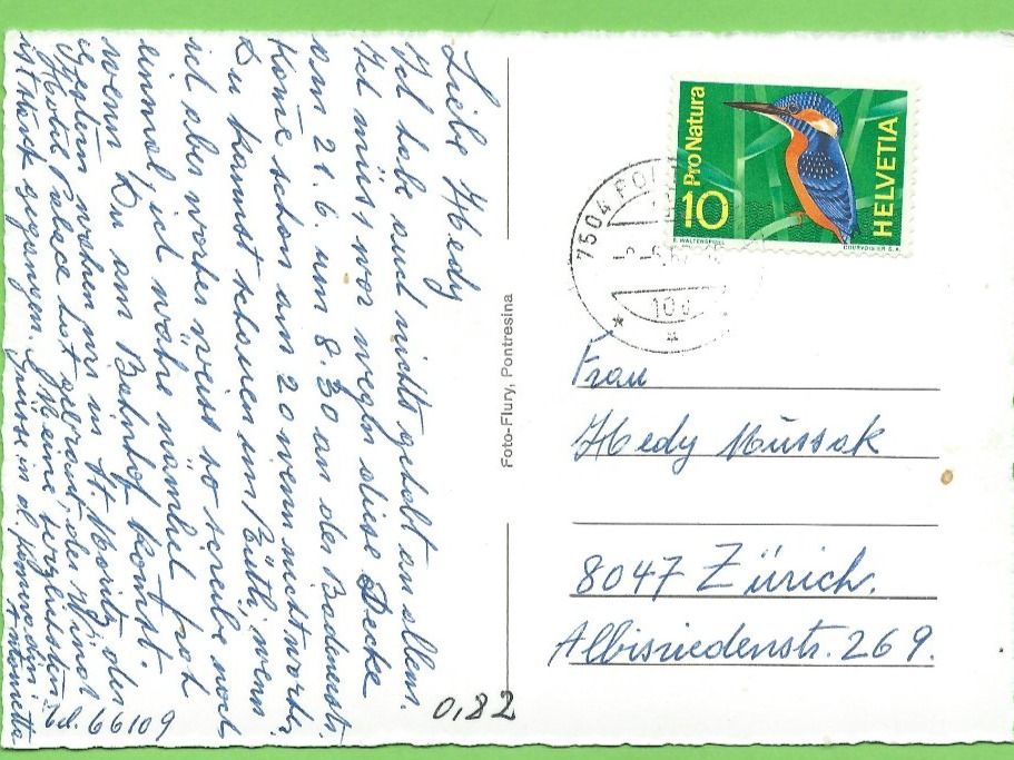 Cartoline postali: Pontresina und Julierkette – Usato da Zürich venduto da t24_de 1