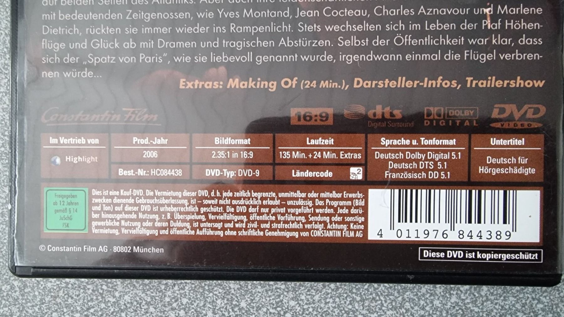Tutti i DVDs: DVD La Vie En Rose – Usato da Oetwil am See venduto da fineli2 1