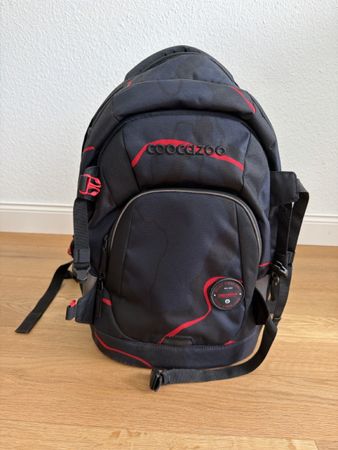 Rucksack coocazoo schwarz/rot guter Zustand