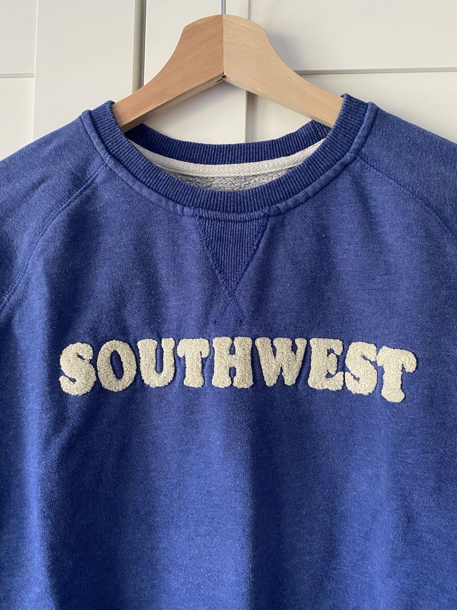 Pullover & Sweatshirts: Pull Sweat Southwest Cotton Bleu Taille XS  – Neu (gemäss Beschreibung) aus Villars-sur-Glâne von mel_6q5w 1