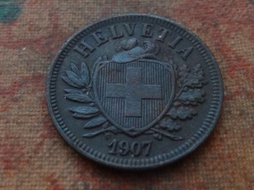Tutti le monete: 2 Rp. 1907   (F) – Usato da Romanel-sur-Lausanne venduto da Swift13