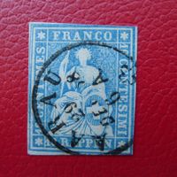 Strubel: 23Ce von AARAU: 29.DEZ.1858, sehr schönes Stück!