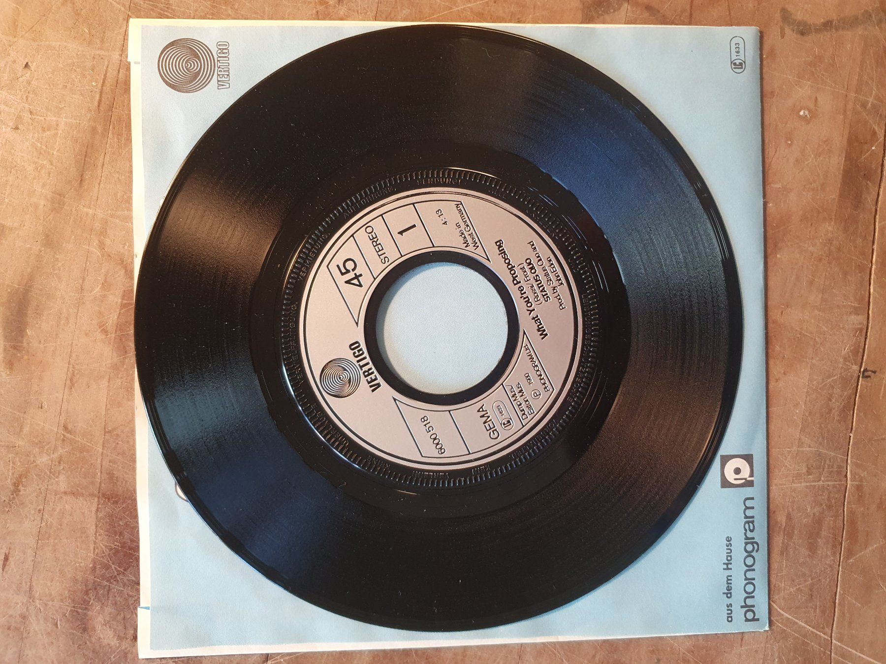 Schallplatten: Maxi Single Status Quo What You're Proposing – Gebraucht aus Zürich von loosebone 2